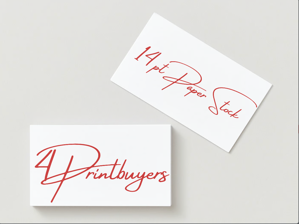 14PT Paper Stock, Rectangle Business Cards