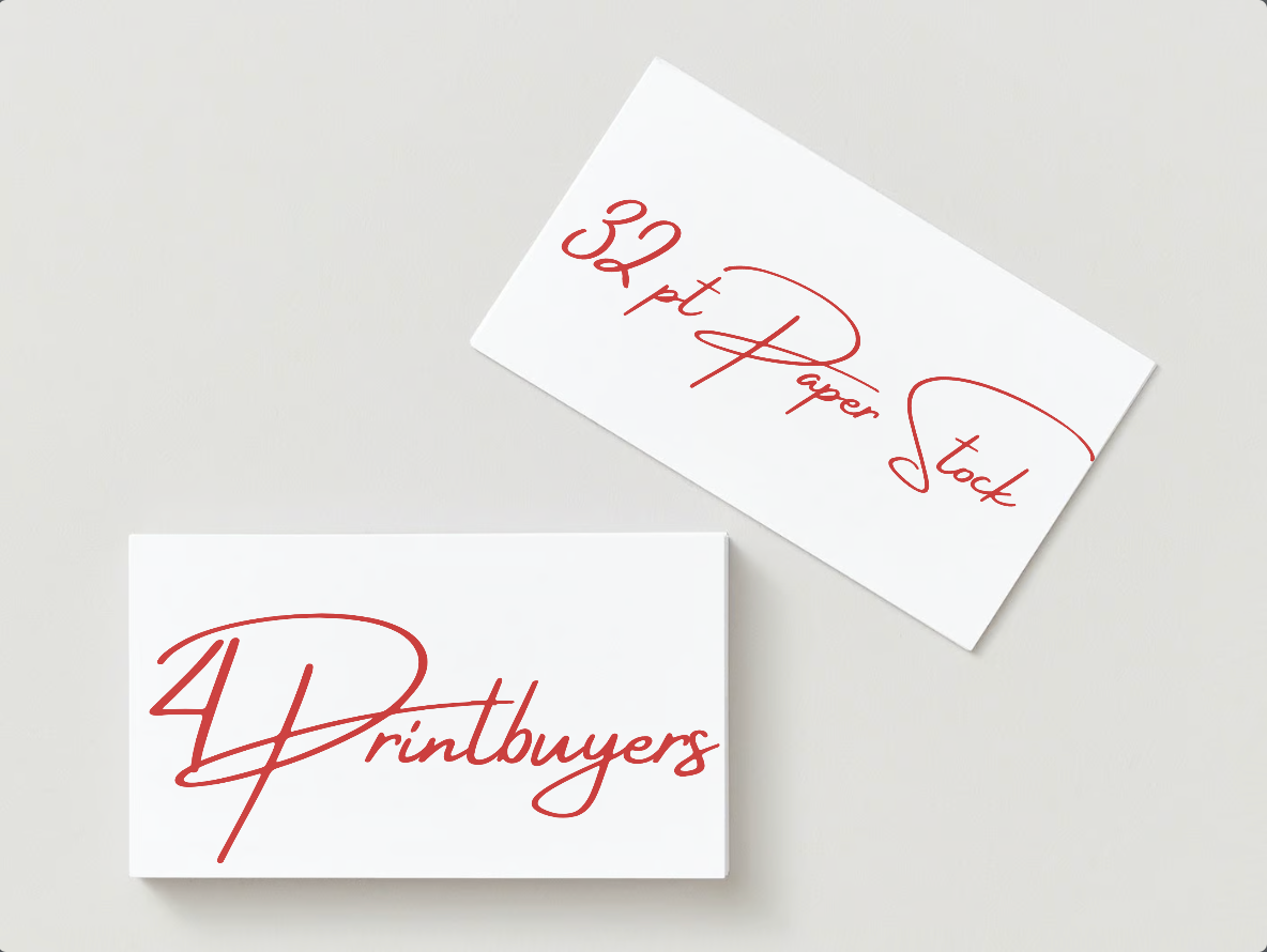32PT Paper Stock, Rectangle Business Cards