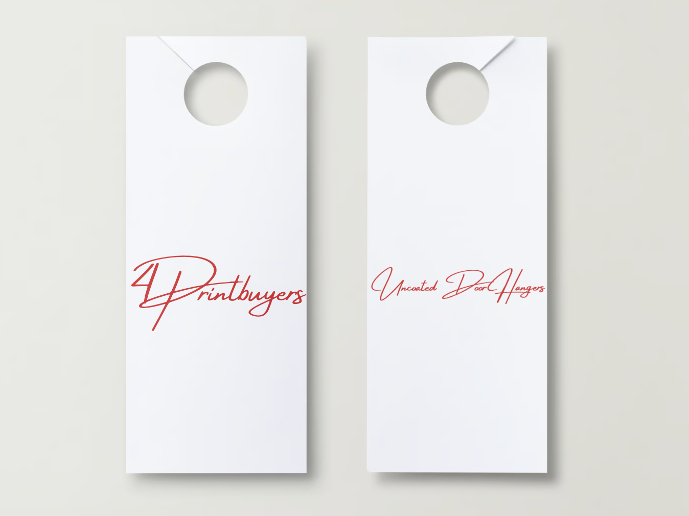 4.25" x 11" Uncoated Door Hangers