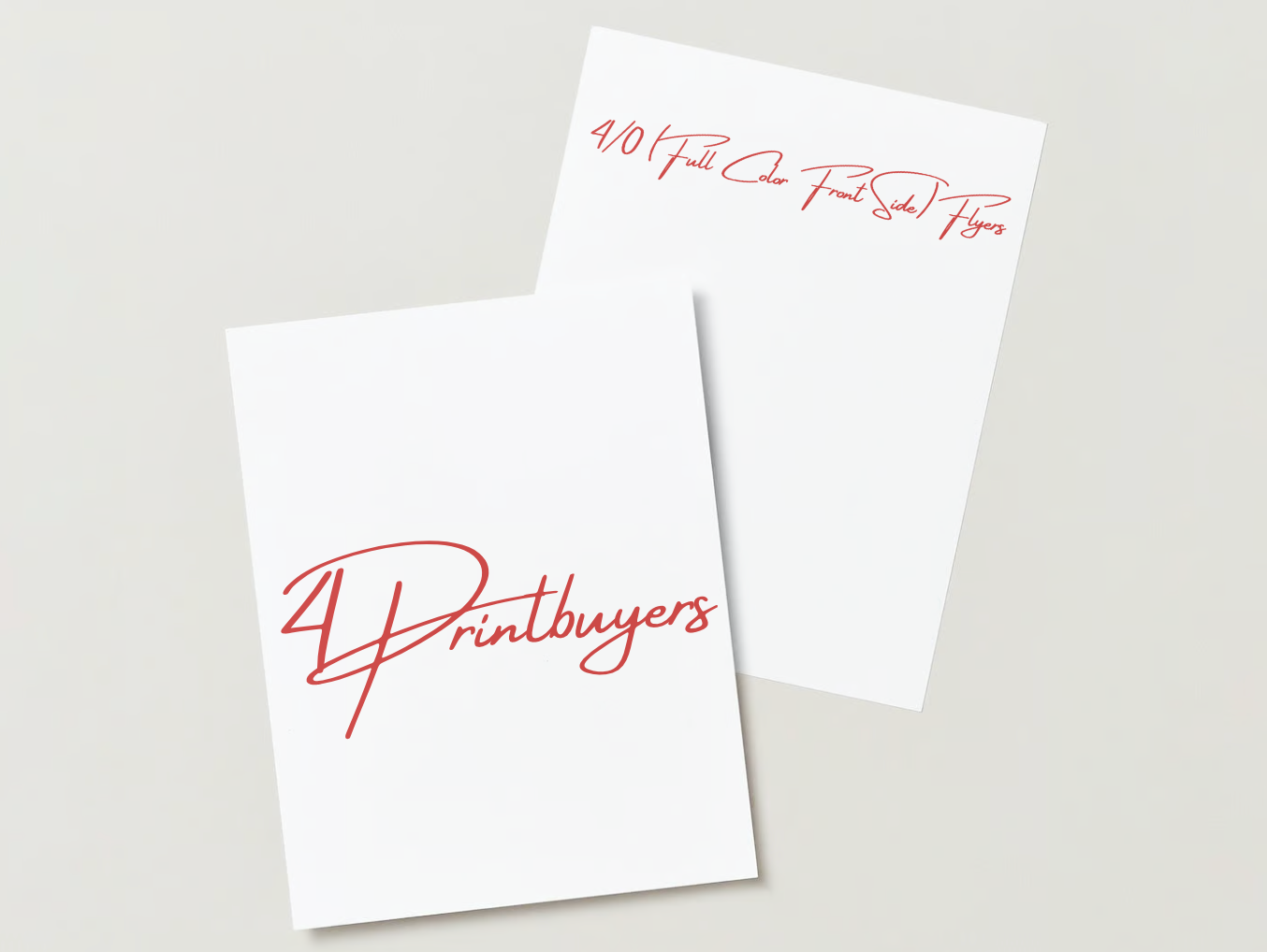 4/0 (Full Color Front Side) Sales Sheet