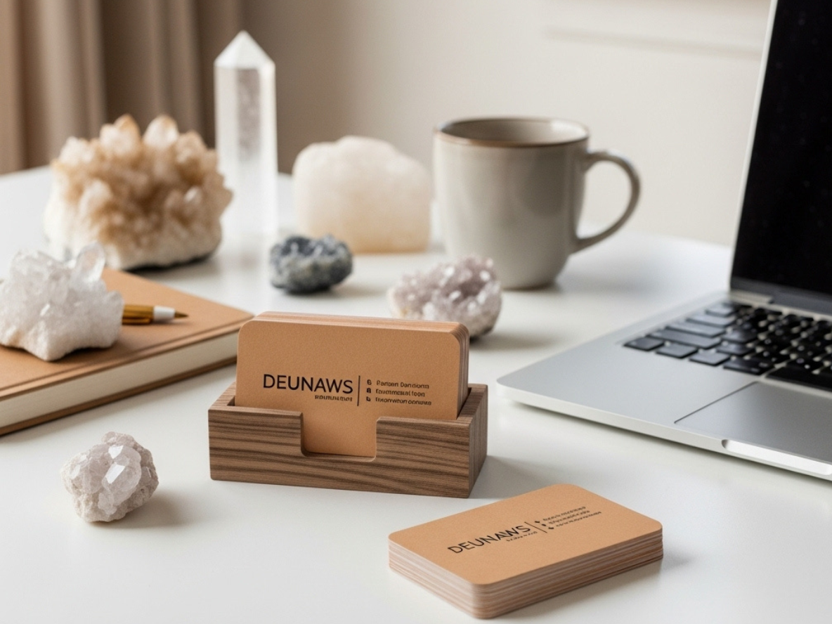 100lb Gloss Cover Paper Stock, Round All Corner Business Cards