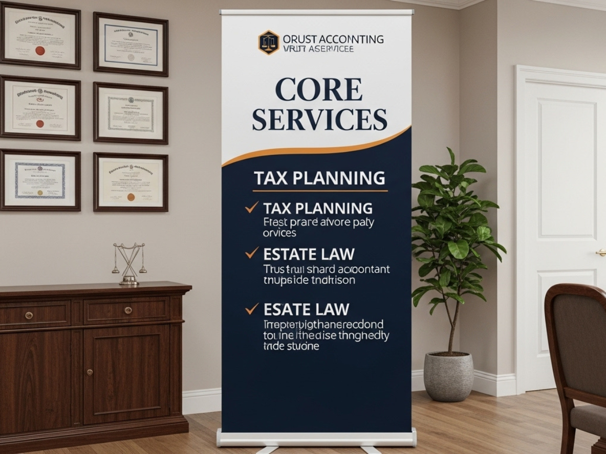 Economy Retractable Banner Stand – 33" x 80"(Banner Stand with Print)