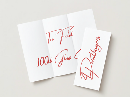 100lb Gloss Cover Paper Stock Brochures