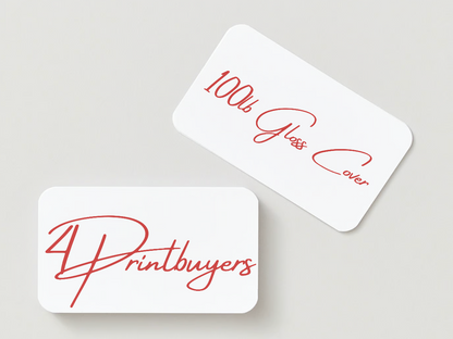 100lb Gloss Cover Paper Stock, Round All Corner Business Cards