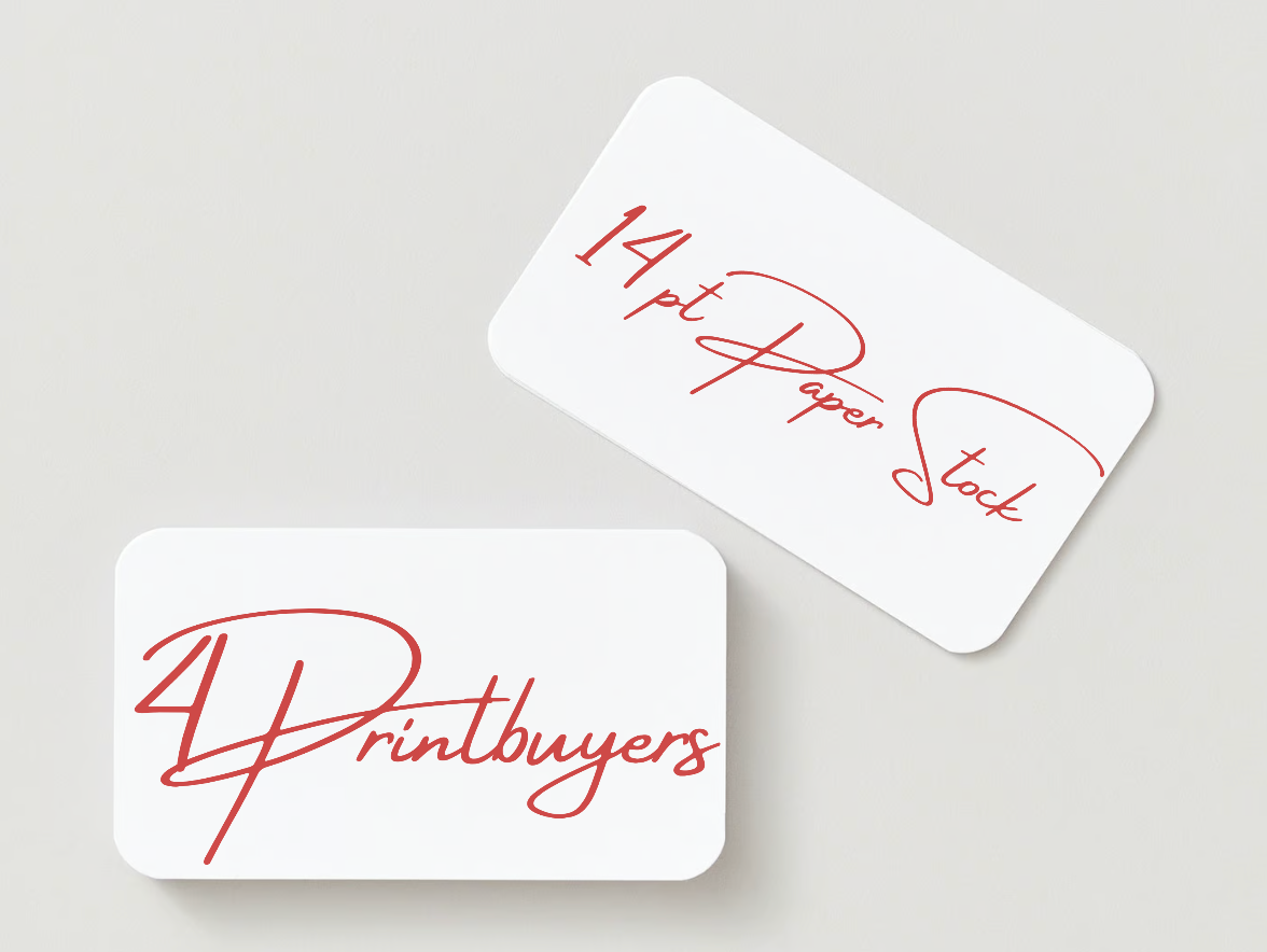 14PT Paper Stock, Round All Corners Business Cards