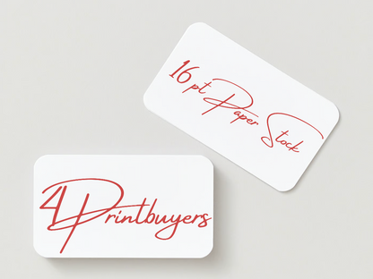 16PT Paper Stock, Round All Corner Business Cards