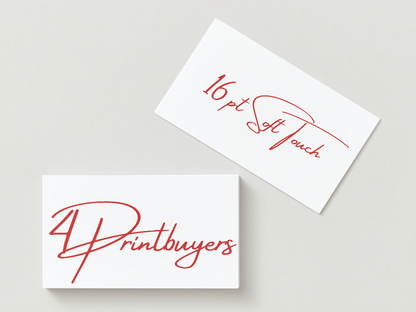 16PT Soft Touch Paper Stock, Rectangle Business Cards
