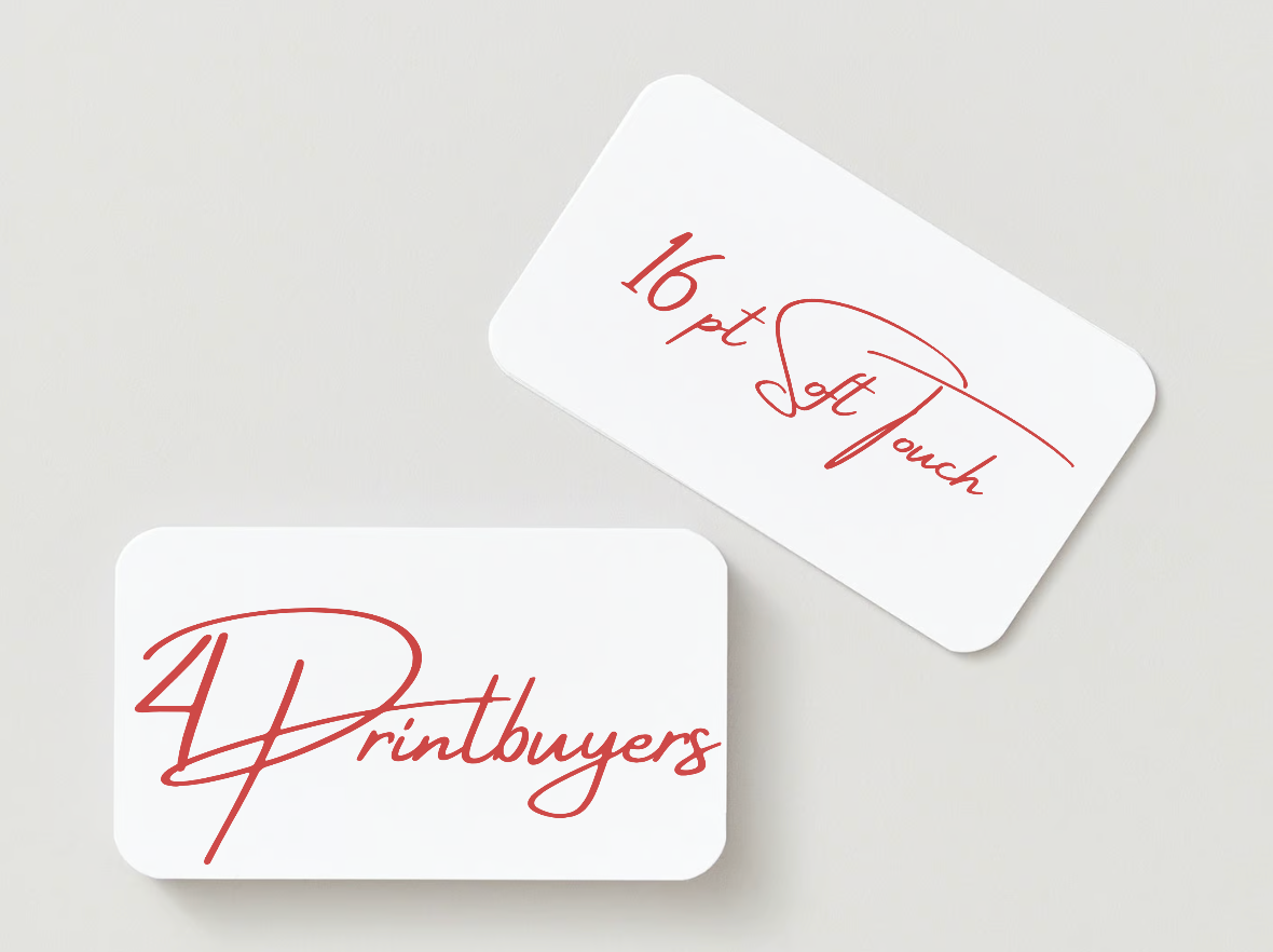 16PT Soft Touch Paper Stock, Round All Corner Business Cards