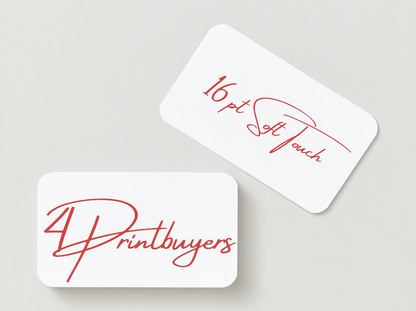16PT Soft Touch Paper Stock, Round All Corner Business Cards