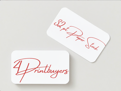 32PT Paper Stock, Round All Corner Business Cards
