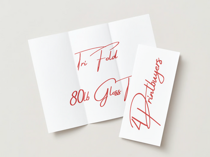 80lb Gloss Text Paper Stock Brochures